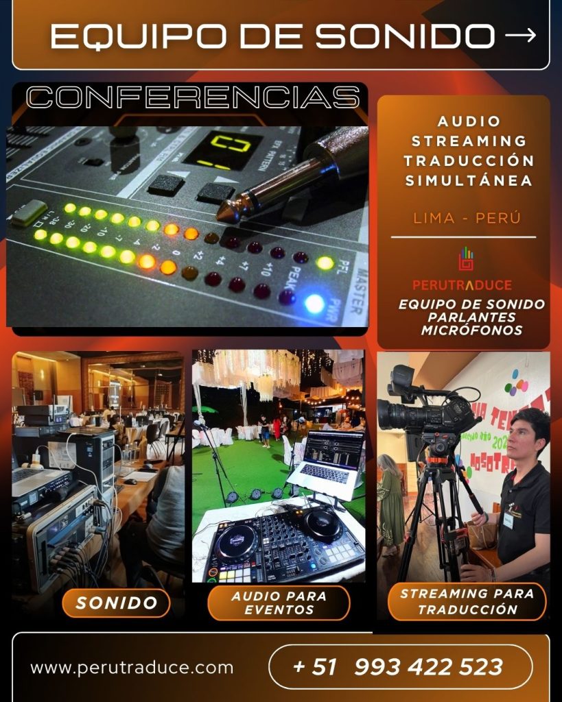 Equipo sonido eventos - conferencias Miraflores - San Isdiro - Lima